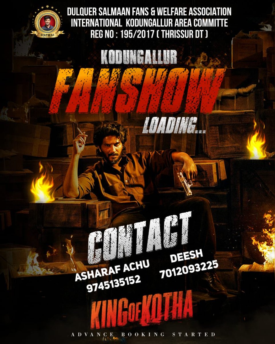 DulQuerFansPage's tweet photo. #KingOfKotha fans show booking started at Kodungallur. 

Teaser :  https://t.co/YO5zeWxh5a

@dulQuer | #dulQuerSalmaan ❤️ https://t.co/0Dl139Okl5