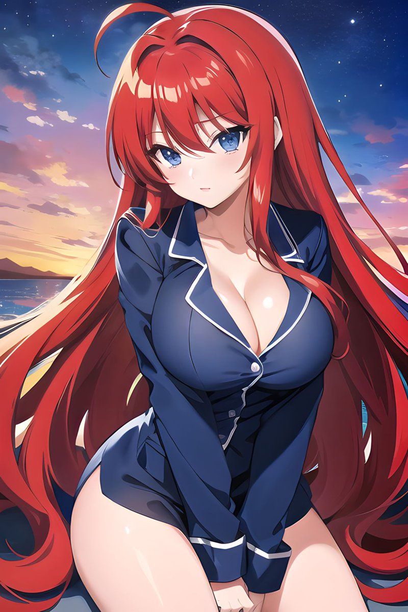 AnimeDailyRepz's tweet image. Not perfect but cutest ❣️

#AiArt #RiasGremory #Anime