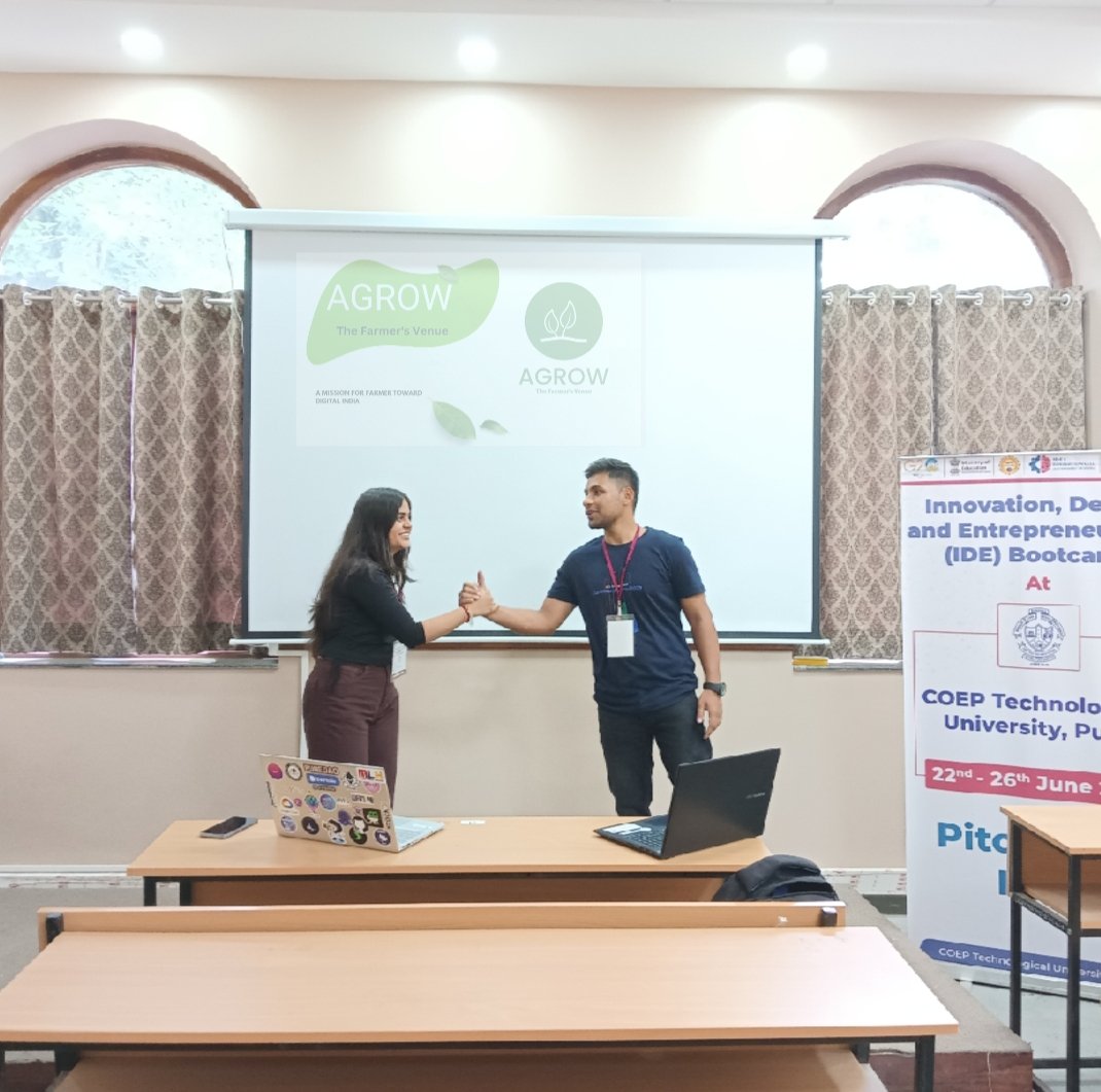 rishavandd's tweet photo. My first pitch ....( Officially ).
Had learnt alot , and got alot.
Wonderful experience with amazing companionship.
#IDEB23@PMOIndia#idebootcamp23@mhrd_innovation https://t.co/2e8qjI1Ggk
