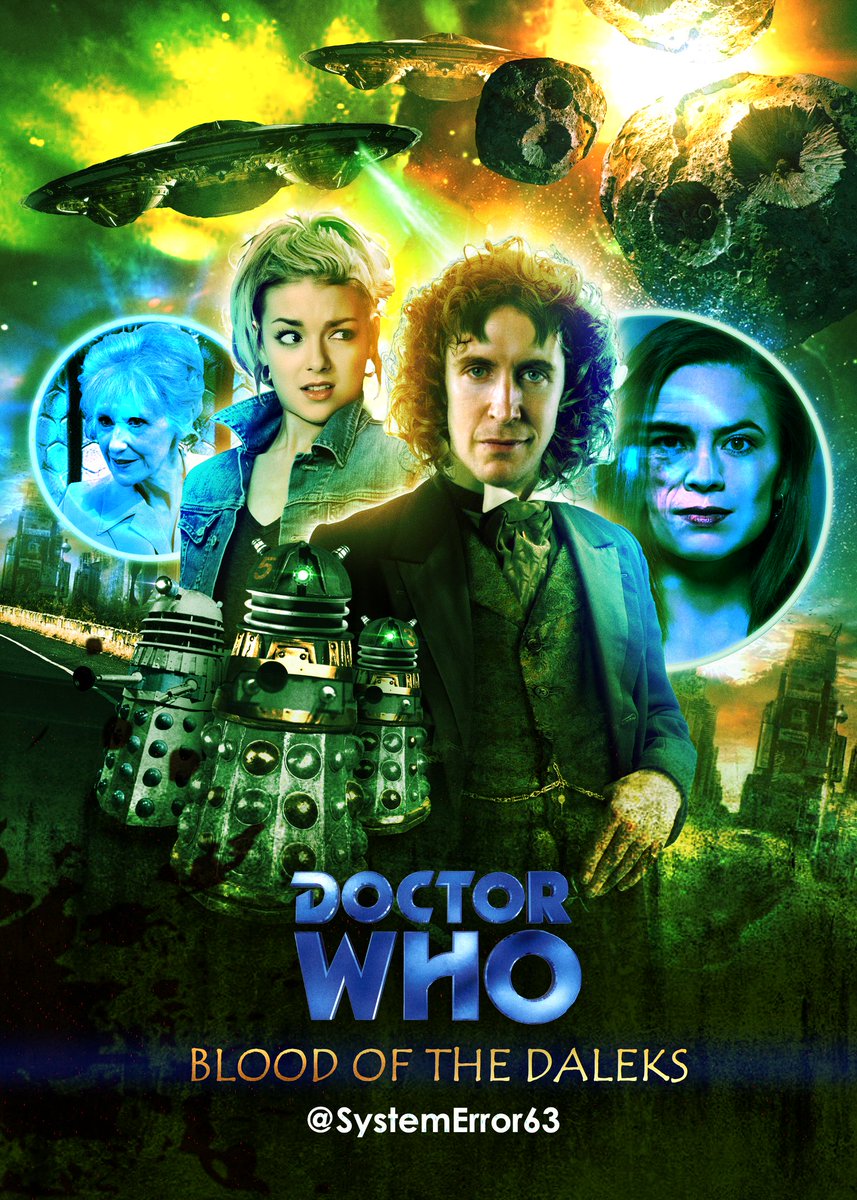 PurpleArchiveDW's tweet photo. Thrown together with Lucie Miller, late of Time Lord Witness Protection, the Doctor crash lands on the distant world of Red Rocket Rising. The world is dying - and only the Daleks can save them...

@SystemError63 presents: Blood of the Daleks!

#DWat60 #DoctorWho https://t.co/ojh3ifaXma