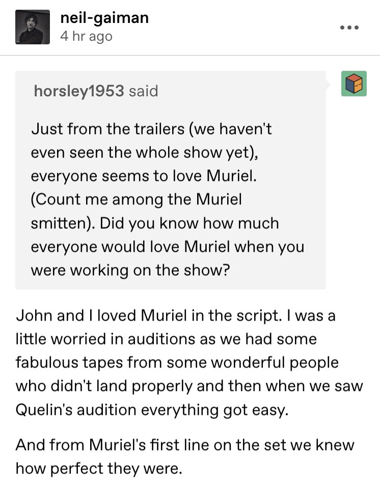 GoodOmensNews_'s tweet photo. About casting the lovely @QuelinSepulveda as Muriel 😇

#GoodOmens #GoodOmens2 https://t.co/veByitrSSI