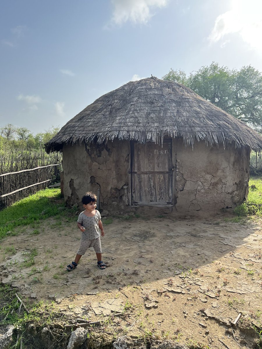 Showing Mishika the hut I was born in around 30 years ago. There is something about this place, whenever I come here I feel at peace. #HeritageMatters