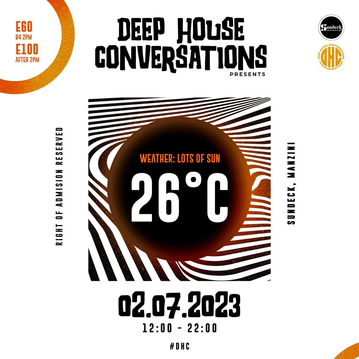 SwaziBoy_Ent's tweet photo. And the Lord said, let the weather be nice 😎 happy Deep House Conversations Sunday. Let’s all meet at Sundeck, Manzini for some expensive music and good vibes. It’s all going down from 12 noon!!! #dhc #deephouseconversations #deephouse #deephousemusic https://t.co/TJZBjSnXUR