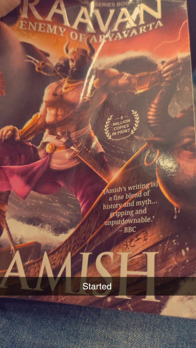 MrMoudgil's tweet photo. @authoramish sir started with the 3rd book. Excited 😁 https://t.co/bJ7UtOjbwb