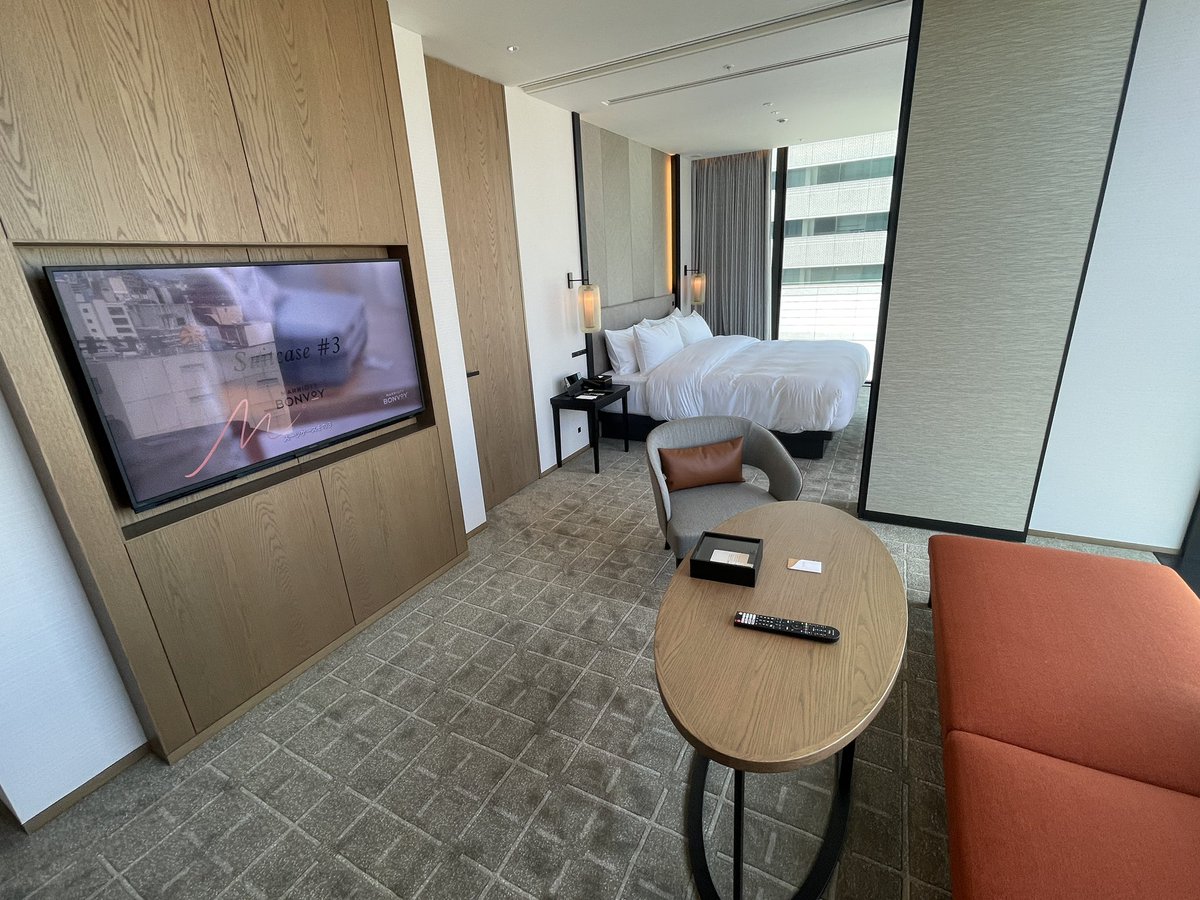 Meiko45's tweet image. 本日はジュニアスイートに移動しての2泊目です！

#Marriott 
#TIAD 
#autographcollection