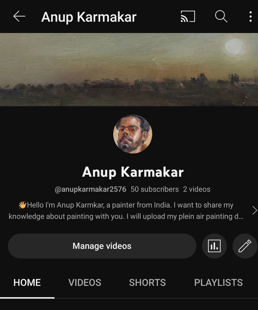 After so many requests I am here with my new youtube channel through which I will upload some videos related to my painting. Those who are interested in painting can subscribe my channel.Let's learn together...
Thank you😇
My youtube channel ⤵️
youtube.com/@anupkarmakar2…