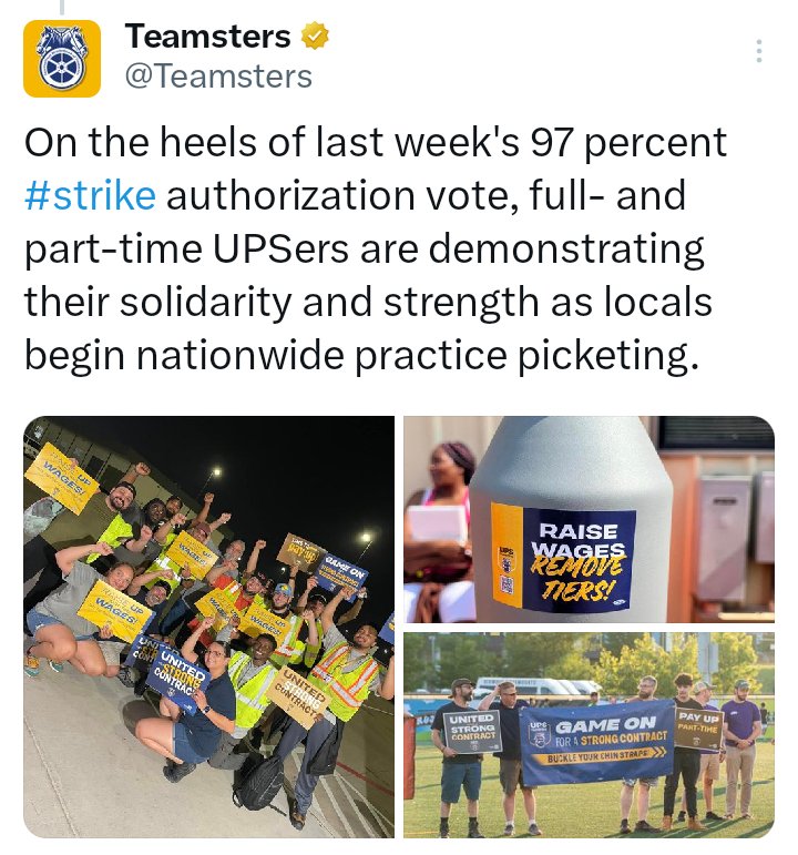 BrJoeBalkis's tweet photo. #2023TeamstersupsContractCampaign #Teamsters #ups
#Organize your own #PracticePicketing if your local aint
#DEFUNDfacebook
#DEFUNDtwitter
#DEFUNDyoutube https://t.co/JFV09pzCeP