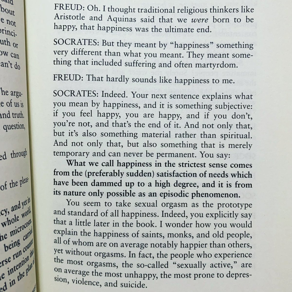 #sigmundfreud #freud #socrates #traditional #religious #thinkers #aristotle #aquinas #happiness #suffering #martyrdom #subjective #happy #material #spiritual #temporary #satisfaction #needs #saints #monks #oldpeople #sexuallyactive #unhappy #depression #violence #suicide #book 📖