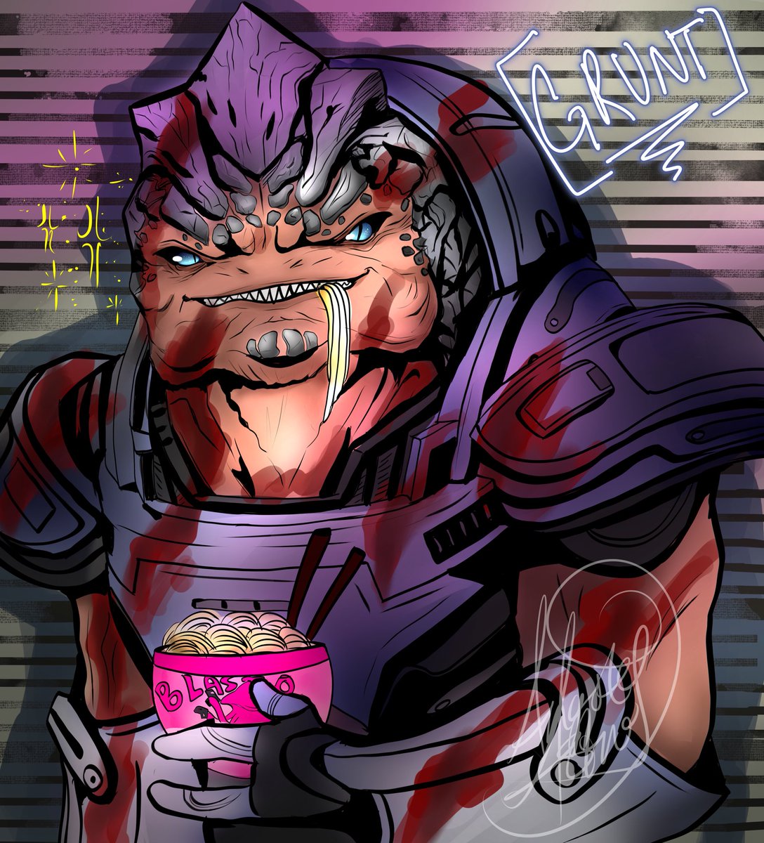 AngstyAstro's tweet photo. Final 5 of the mass effect 2 squad for pride mugshots! 

Miranda, Grunt, Zaeed, Mordin, and Jacob !

#MassEffectLegendaryEdition 
#MassEffect https://t.co/IX0yAIiyR2