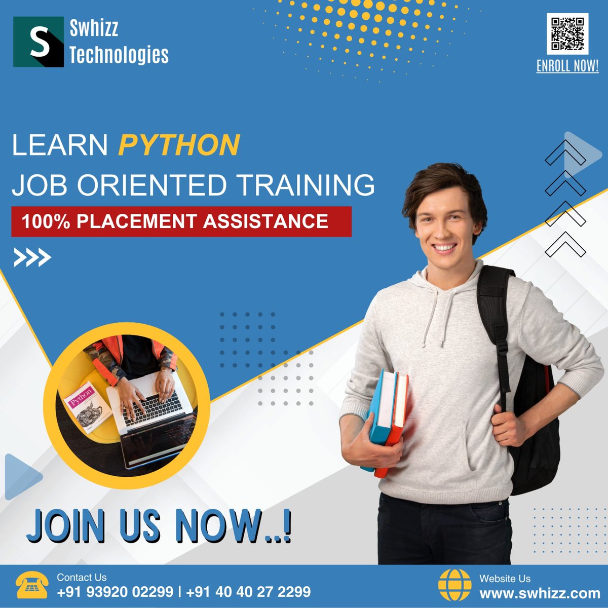 Phyton job oriented training & placement Assistance

#Swhizz is one of the best python training institute in Hyderabad. 

For More Details: -
Call/WhatsApp: 9392002299 | 9059002244
Register link:

#python #learn #training #Hyderabad #careeer #madhapurhyderabad #KPHB #placement