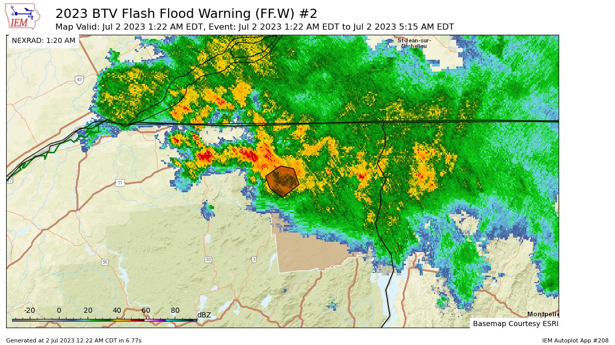 EASAlerts's tweet photo. BTV issues Flash Flood Warning [flash flood: radar indicated] for Clinton [NY] till Jul 2, 5:15 AM EDT https://t.co/XtgqHc1vuC https://t.co/NWOpnkLRGI