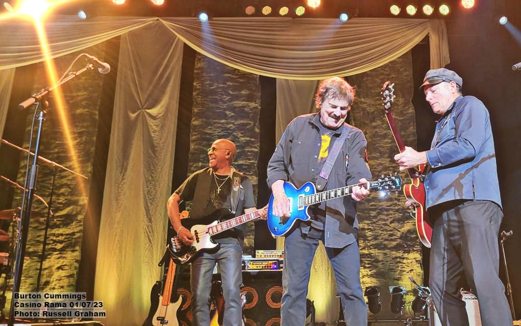 Jeff Jones, yours truly, and Tim Bovaconti, on stage at <a href="/CasinoRamaLive/">Casino Rama Resort</a> Canada Day July 1st, 2023. We certainly enjoyed ourselves as we always do at Rama. Thanks to all who attended. - BC

#thecarpetfrogs #theguesswho