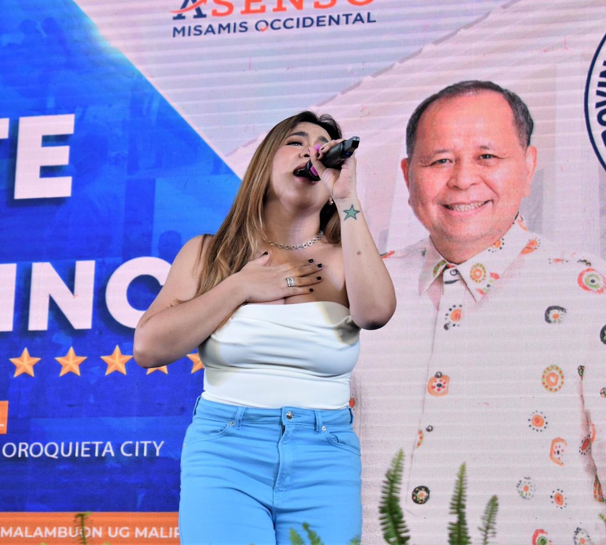 Atq_mila's tweet photo. Power Diva Angeline Quinto at 2nd State of the Province Address (SOPA) 2023 of the Working Governor Gov. Henry S. Oaminal.

@LoveAQuinto 
#AngelineQuinto 
#AsensoMisamisOccidental
#sopa2023 https://t.co/q6ch7dAs09