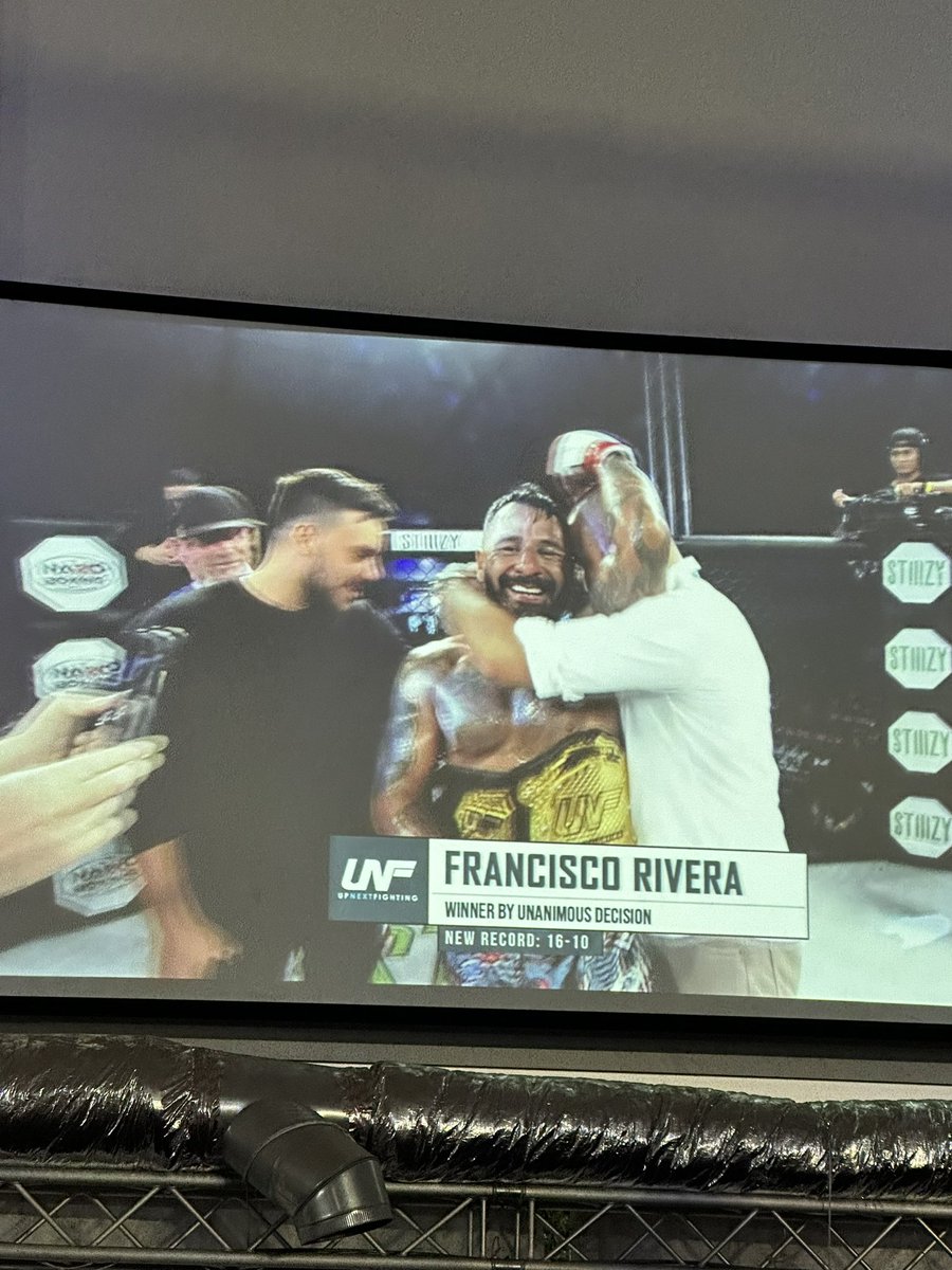 <a href="/CiscoRiveraUFC/">FranCisco Rivera</a> congrats champ 👊🏻 now lets party 💯