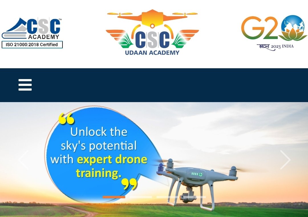 CSC Academy has its first DGCA Recognised (Remote Pilot Training Organisation) Centre at Karnal. Training Fees - Rs. 20,000/- Candidates may contact Mr. Manoj 9811926664 or Mr. Keshav 7082500777 <a href="/CSCegov_/">CSCeGov</a> <a href="/academy_csc/">CSC Academy</a> <a href="/PMGDISHA/">PMGDISHA</a> <a href="/TeleLaw_/">Tele-law</a> <a href="/_DigitalIndia/">Digital India</a>
