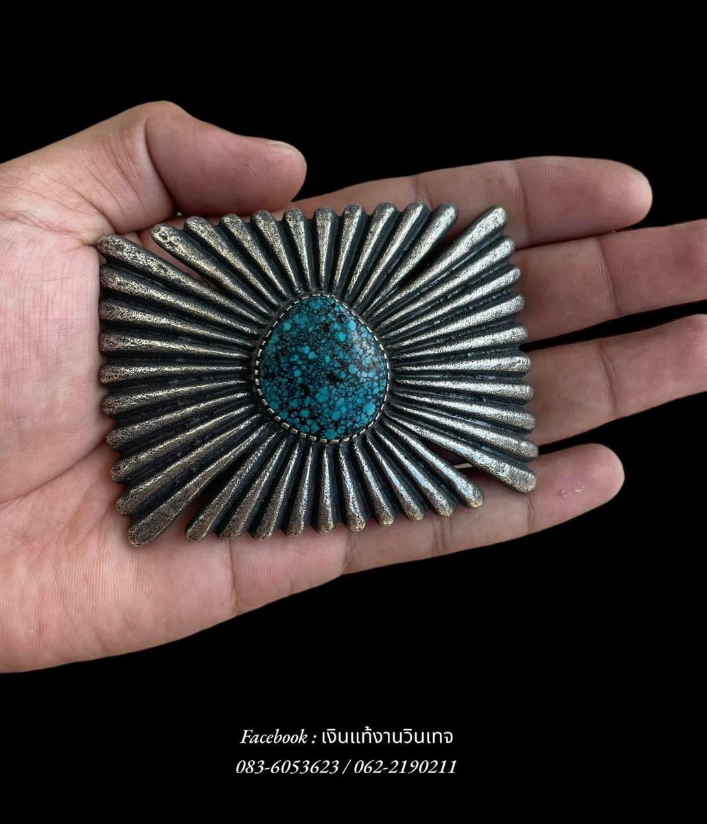 SolarEc18889063's tweet photo. ONE OF THE BEST VINTAGE NAVAJO BLUE SPIDERWEB TURQUOISE STERLING SILVER BUCKLE

หัวเข็มขัดเนื้อเงินงานหล่อโบราณฝั่งหินเทอร์คอยส์สวยๆ จากช่างฝีมือเชื้อสายอินเดียนแดง หัวบล๊อคนี้หายากเจอน้อยมาก หล่อเนื้อเงินหนาๆหนักๆตันๆ สวยหายากน่าสะสม/สวมใส่ 

15000฿ #Zuni #อเมริกันอินเดียน https://t.co/IxAZCJlElW