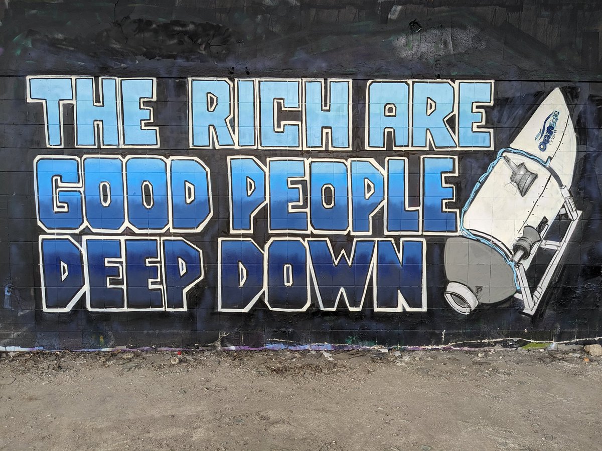 GraffitiRadical's tweet image. "The rich are good people deep down"
Seen in Seattle, Washington