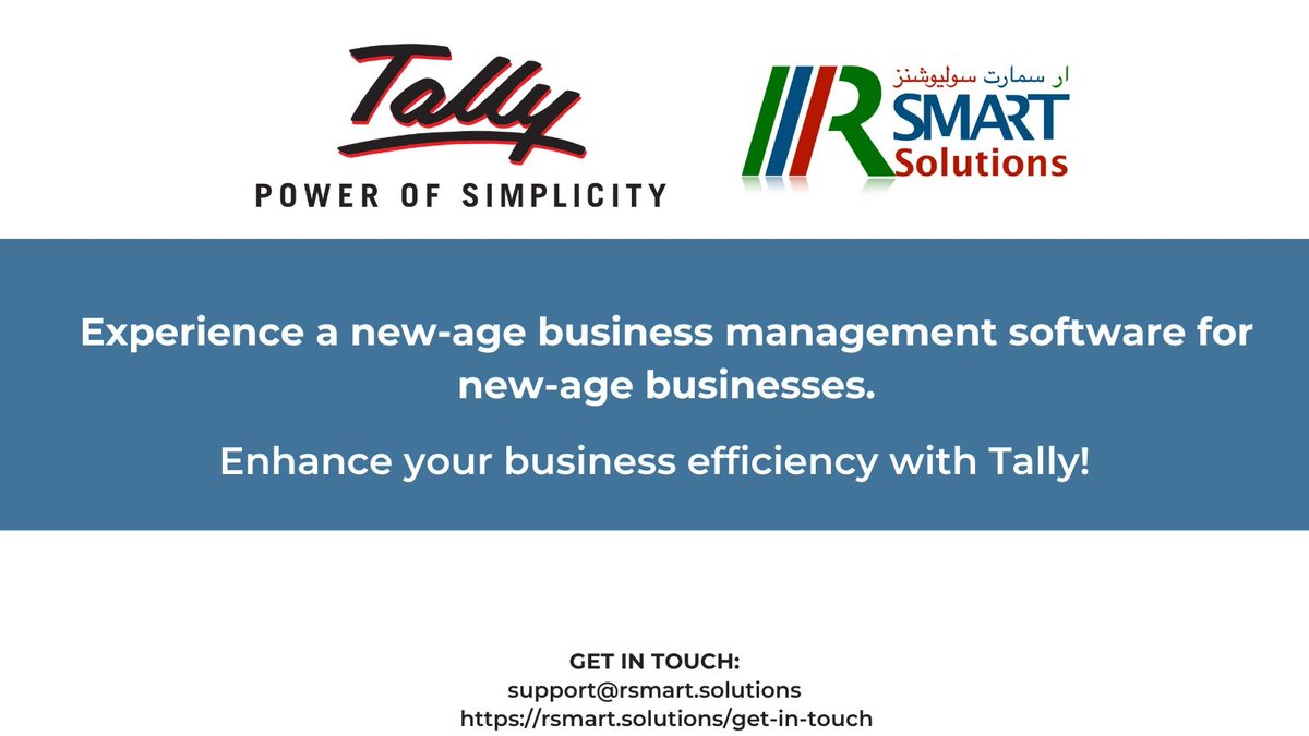 rsmartsolutions's tweet image. Available now at R Smart e-Shop. rsmarteshop.com/pages/tallypri…

Needs IT Support?
🌐 rsmart.solutions/get-in-touch

Shop Now &amp;amp; Save!
🌐 rsmarteshop.com

#tallysolutions #rsmartsolutions #itconsultant #itservices #itsupport #ecommerce #onlineshop #trending #uae #inAbuDhabi #dubai