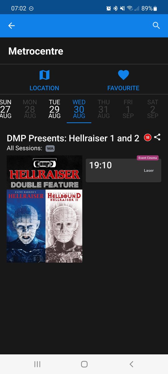 poppyandjules's tweet photo. @HellraiserCast @ManiacsHorror Not sure if this is screening at @ODEONCinemas near you https://t.co/pKQBLfx9Bv
