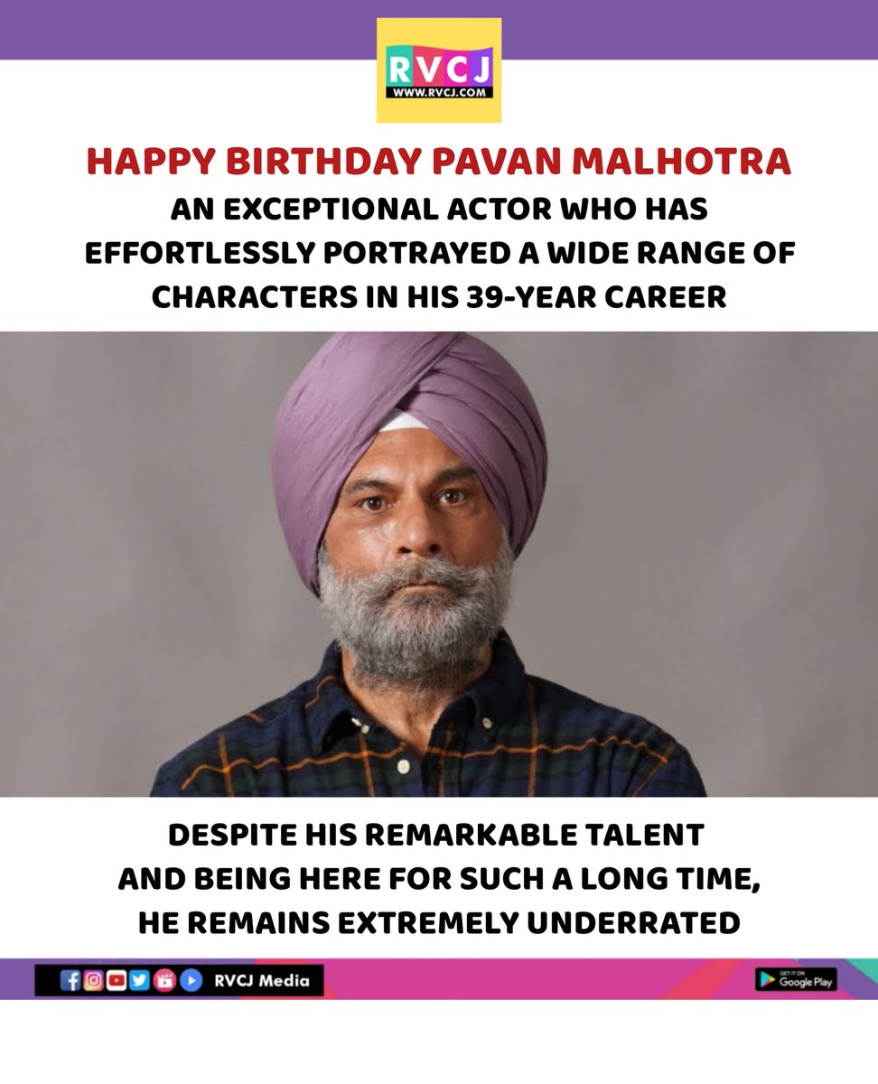 Happy Birthday Pavan Malhotra

#pavanmalhotra #rvcjinsta #rvcjmovies