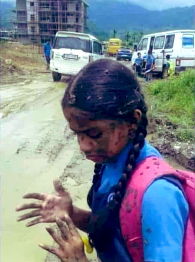 Drive your car or bike slowly in the rain, you can have two vehicles but not every child has two dresses.
