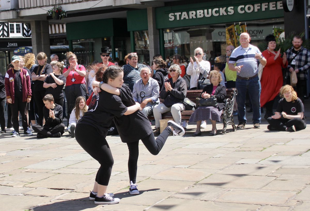 Good Morning (if Elon allows you to read this) and Happy Sunday. Yesterday was a super, sunny #Shrewsbury Square day! Our fab dancing guests were Identity School of Dance and we loved sharing it with them. They completely made the day! 👍😊❤️💃🕺🪗