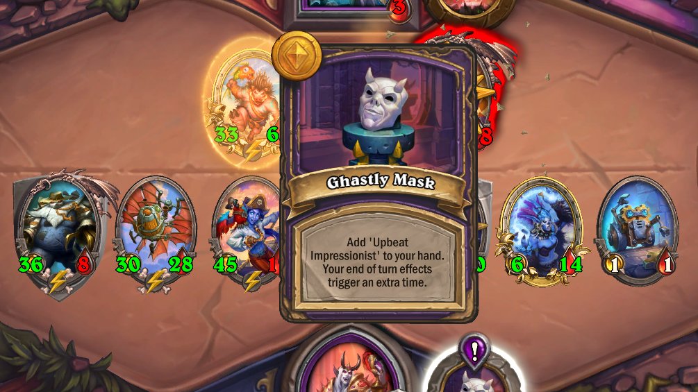 Ghastly mask got changed it works with drakhari now wording got updated to "trigger an extra time".