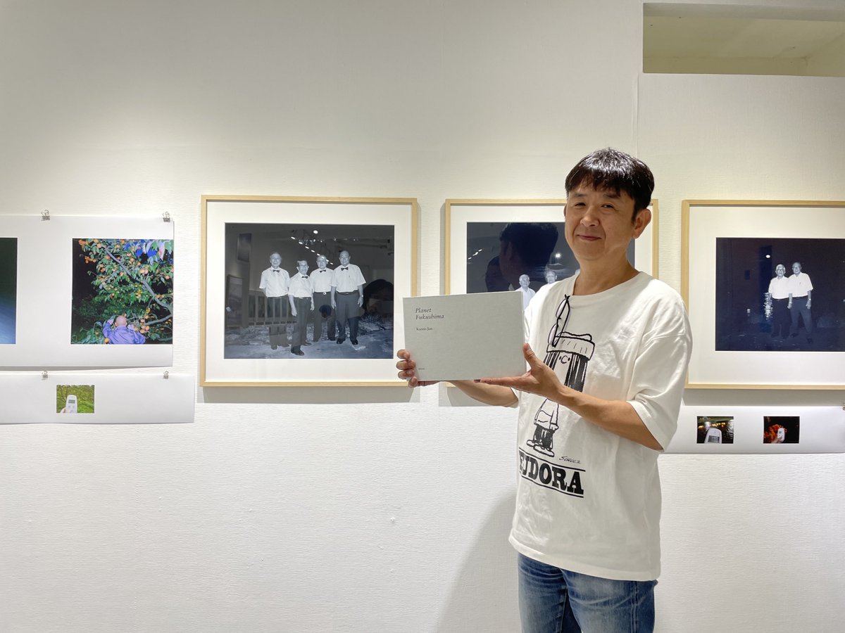 kanno_jun_p's tweet photo. 大森さんどうもありがとうございました。　@kanzangallery  @AKAAKAsha  @omorikatsumi  @kanno_jun_p https://t.co/ZokfNymsI1