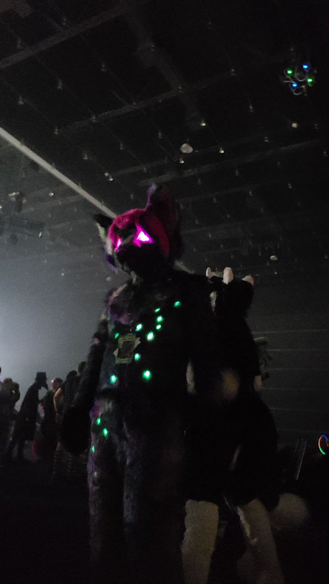 NeveTheWolf's tweet photo. Astéri in her natural habitat at #Anthrocon

The list of improvements I need to make for next con is vast, but I'm glad the lighting/constellations at least turned out amazing. https://t.co/Ov9pbJaSkY