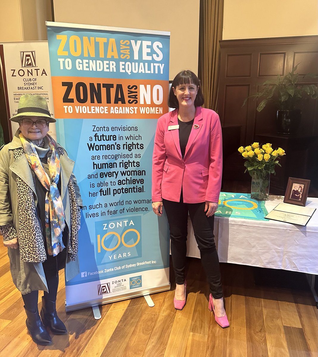 ⁦<a href="/ZontaSydBreakie/">ZontaSydneyBreakfast</a>⁩ celebrated 25years of #service and #advocacy to #women and #girls yesterday. We were joined by ⁦<a href="/ZontaIntl/">Zonta International</a>⁩ Past International President Val Sarah, International Honorary Member ⁦<a href="/ShirleyRandell/">Dr Shirley Randell AO</a>⁩, Zontians, family and friends.