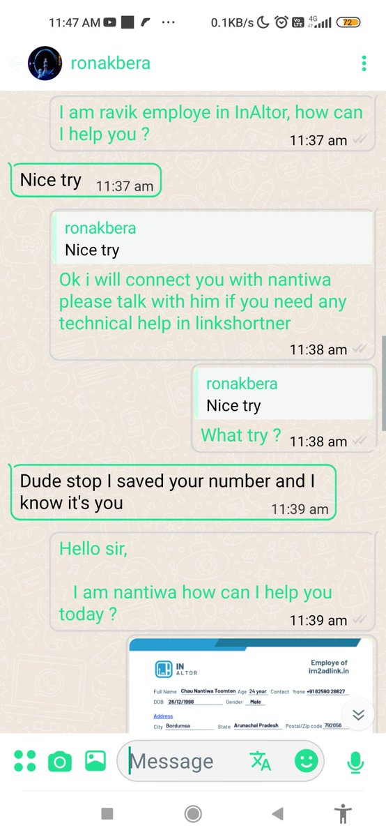 GiodGaming's tweet photo. @Uppolice @Cyberdost a random guy in WhatsApp come and blackmail me and said he will hack my account and my device,i have the phone number of the scammer can i send it to you ? https://t.co/4RGaFpShxV