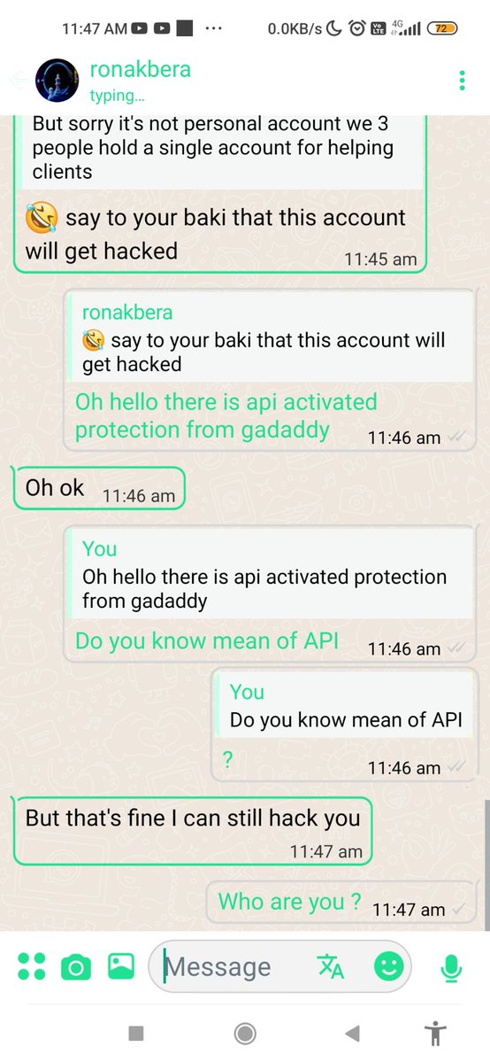 GiodGaming's tweet photo. @Uppolice @Cyberdost a random guy in WhatsApp come and blackmail me and said he will hack my account and my device,i have the phone number of the scammer can i send it to you ? https://t.co/4RGaFpShxV