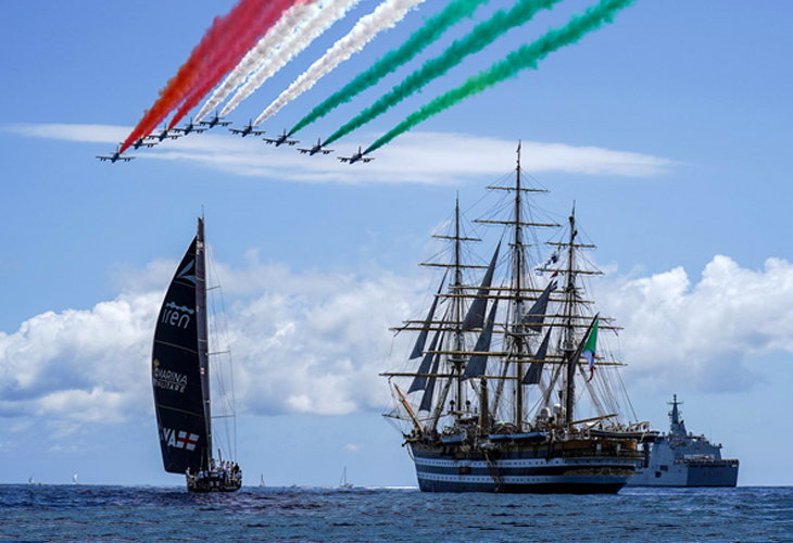 NauticaReport's tweet photo. Genova: alla “festa” della The Ocean Race partecipano anche Frecce Tricolori e Amerigo Vespucci
https://t.co/5znFWnS3VZ
#genovathegrandfinale #TheOceanRace #naveamerigovespucci #freccetricolori #grandefestagenova #IMOCA #vor65 https://t.co/48xGJ9mmB1