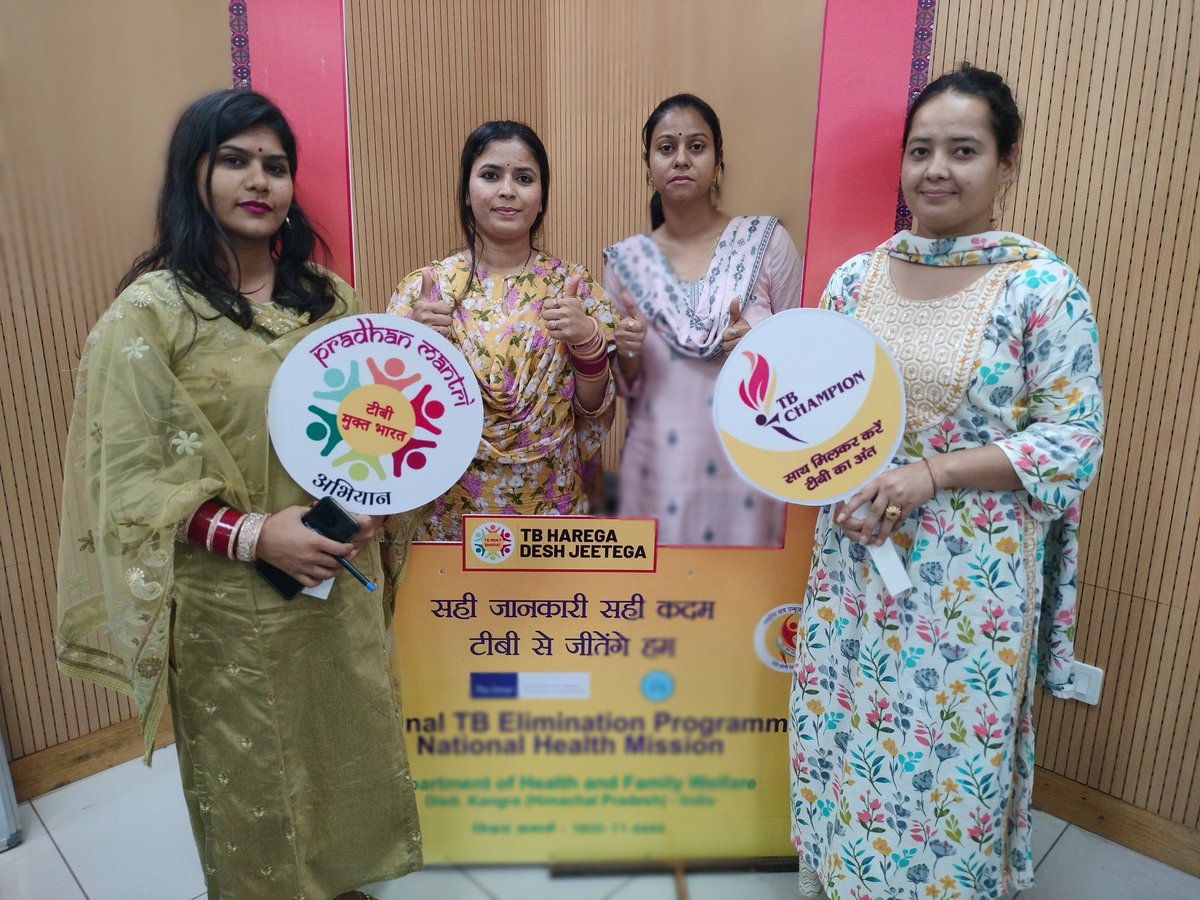 drrksood's tweet photo. Community Health Officers, TEAM #Kangra #Himachal Proud to become #NikshayMitra for supporting persons with TB, setting a positive example
👏 A small step makes BIG Difference
@USAID_NISHTHA @nishantjeph @cns_health @TheUnion_USEA @mukt_tb @dtohpkgr 
#TBMuktBharat
#YesWeCanEndTB https://t.co/YZS4bmXsZl