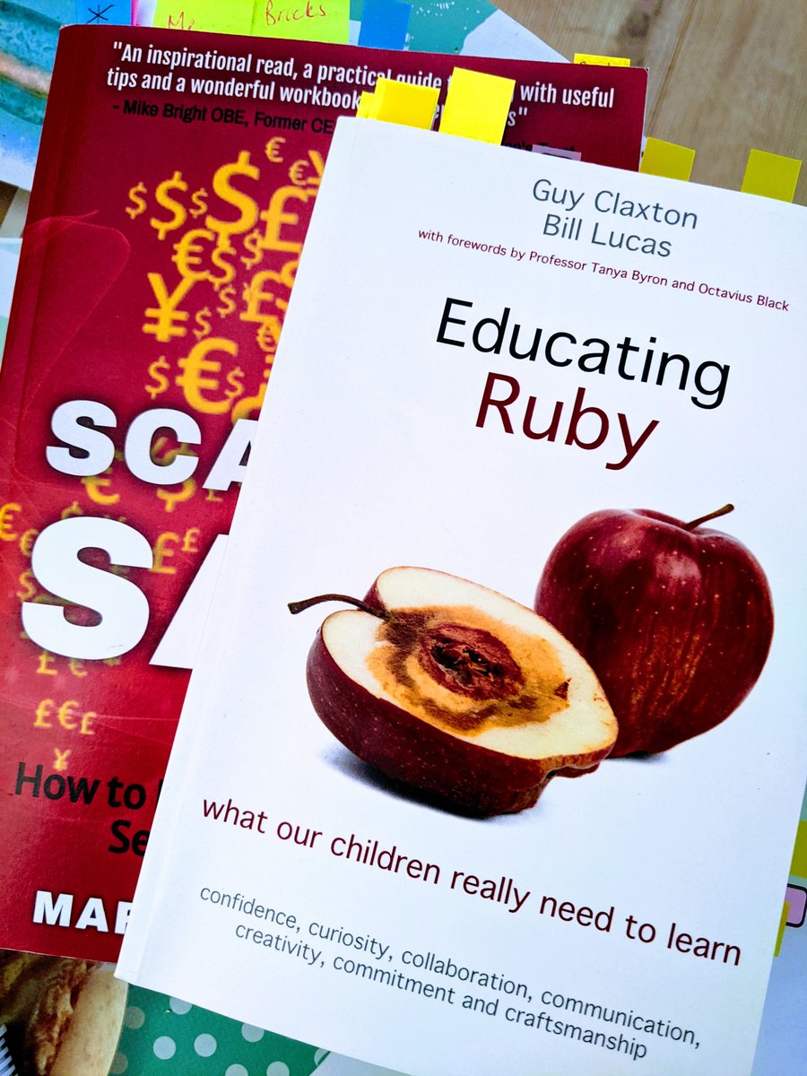 Butterflycolour's tweet photo. #OneBookaWeek2023 As an Edupreneur, this week's reading has been a combo on education (what matters) & how to scale up. It's been an anchoring week ⚓ reminding me of and reaffirming my core professional principles / values - even though the sea around is in storms. https://t.co/47u96UipTJ