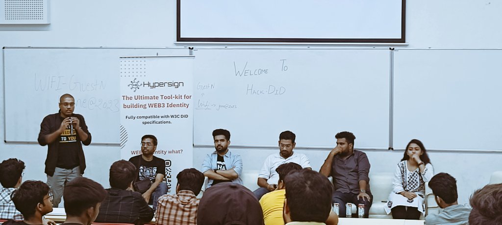 badal_singh_4's tweet photo. "Exciting event at @IIITDelhi by @hypersignchain .Learned about Dojima Network, cross-chain liquidity, and the game-changing concept of Self-sovereign Identity. Engaging panel discussion with industry experts.
#hackdid
Thanks to @raopreetam_ @kanishkkhurana @audaciousSneha https://t.co/JNElu4sv1H