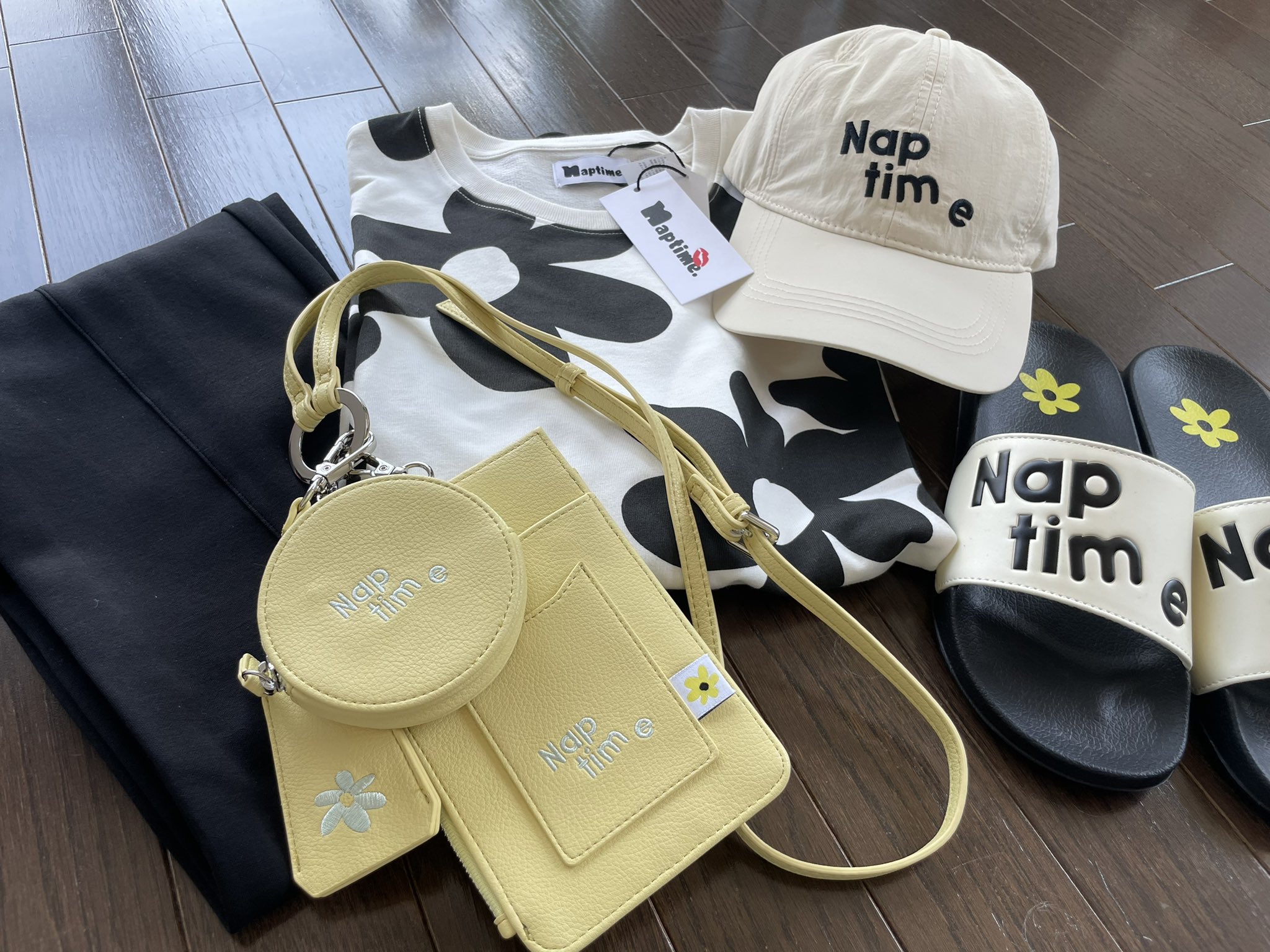 Nissy Naptime かごバッグ Naptimeスカーフ付き！ Naptime ナップタイム Nissy ショルダーバッグ イエロー Nissy Naptime