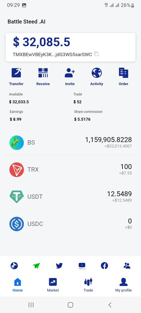 Cryptos_Mada's tweet photo. #BattleSteed is the world's first AI quantitative trading wallet. (Long-term stable income. Security. Decentralization)
#BSwallet💰Join BS Wallet to achieve financial freedom
Link: https://t.co/coXJZJMJnG https://t.co/k8rKWbzF1f
