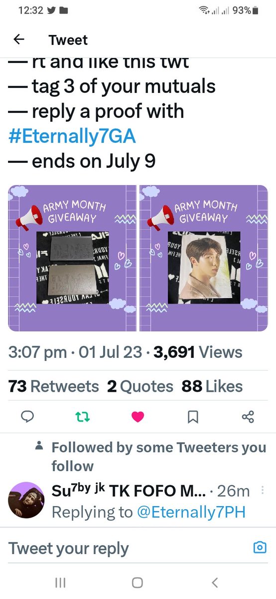MinethvS_ot7's tweet photo. @Eternally7PH Thanks for the Ga!!!💜🫶
@Dreamy_A_R_M_Y 
@Ever_Precious_7 
@Mun_tannie_ot7 

#Eternally7GA https://t.co/70iOe18dSh