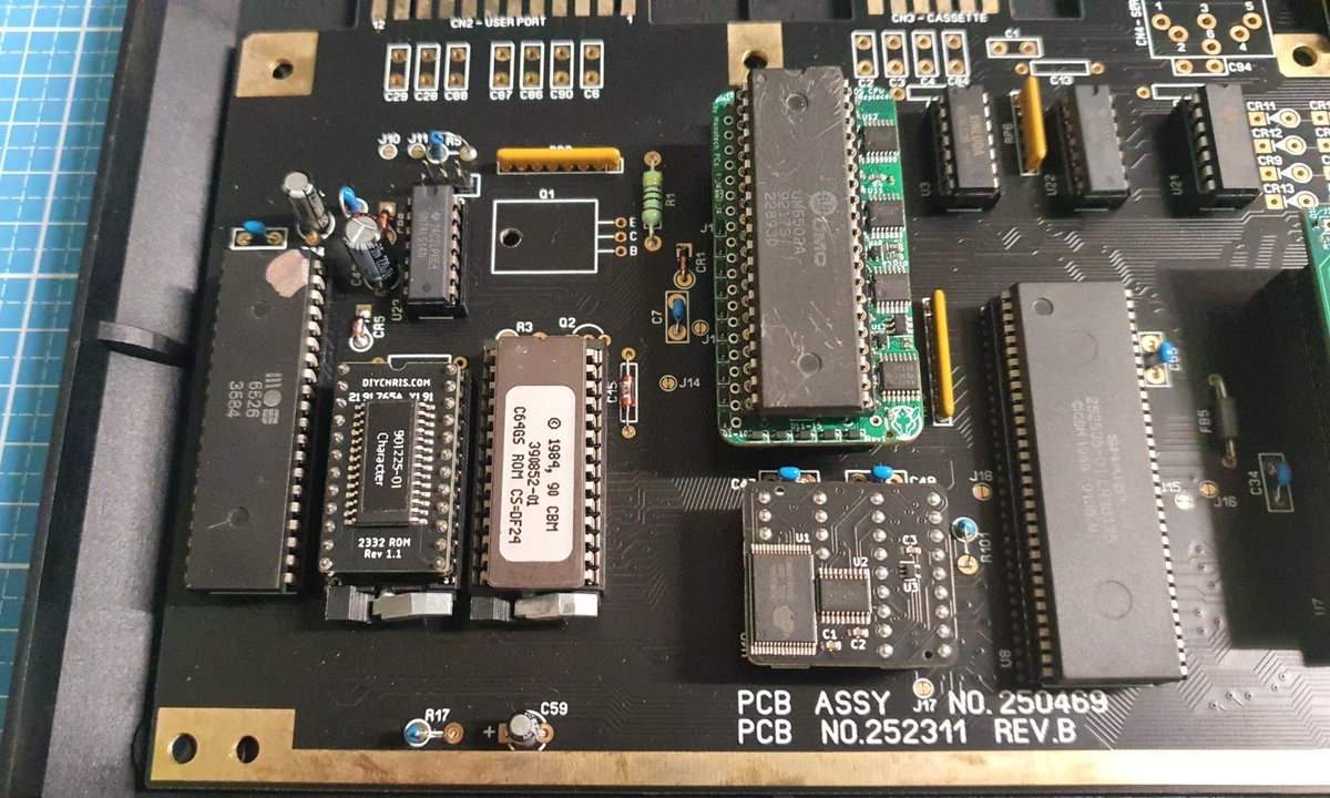 RetroWizzard's tweet photo. I proudly present the first #Commodore64 Games System made from 95% new parts.๐ฅณโ
(minus CIAs and the SuperPLA)
Featuring a #SixtyClone mainboard,ย ย monotech CPU replacer, VIC-II Kawari.
More pics and credits below...
#retrogaming #retrocomputing #Commodore #C64 #C64GS #3Dprinting https://t.co/6XxjzqjhzJ