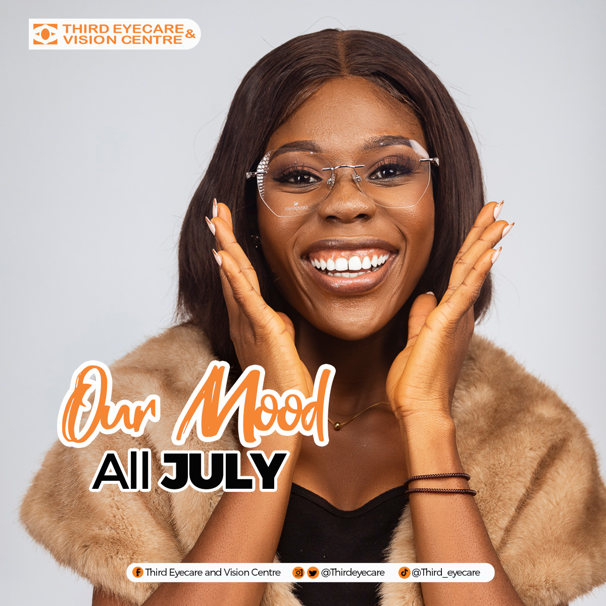 Oh sweet July, keeps the smiles on our faces and give us good and improved eyesight!!!
#thirdeyecare #besteyeclinicinghana #ghana #Newframes #HelloJuly #Newmonthnewgoals #July2023