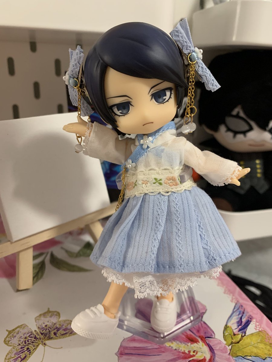 helele_nn's tweet image. i had to draw yusuke in the pretty dress i got him…… #Persona5