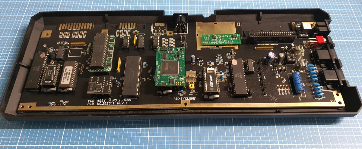 RetroWizzard's tweet photo. Credits:
3D model by @Retrofixer
3D print by @PCBWayOfficial
SixtyClone by @PeepoUK
CPU replacer by @MonotechPCs
VIC-II Kawari by Randy Rossy
RAM/8701 replacement by CBMRetro
Badge by @RBadgeman
Parts locator by @edu_arana
#retrogaming #retrocomputing #Commodore #C64 #C64GS https://t.co/bGyFutzswL