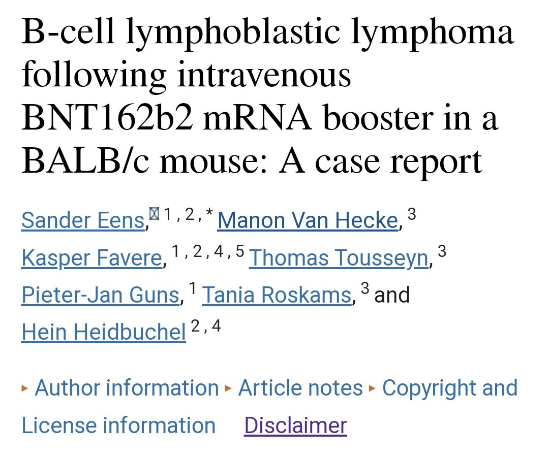 YaffaRaz's tweet photo. In a twisted "reverse engineering" process, NOW THEY ARE TESTING THE mRNA JABS ON MICE - and surprise surprise, what do they find?
Anyone mentioned #turbo_cancer?
#sudden_death? https://t.co/kiThiZC3mt