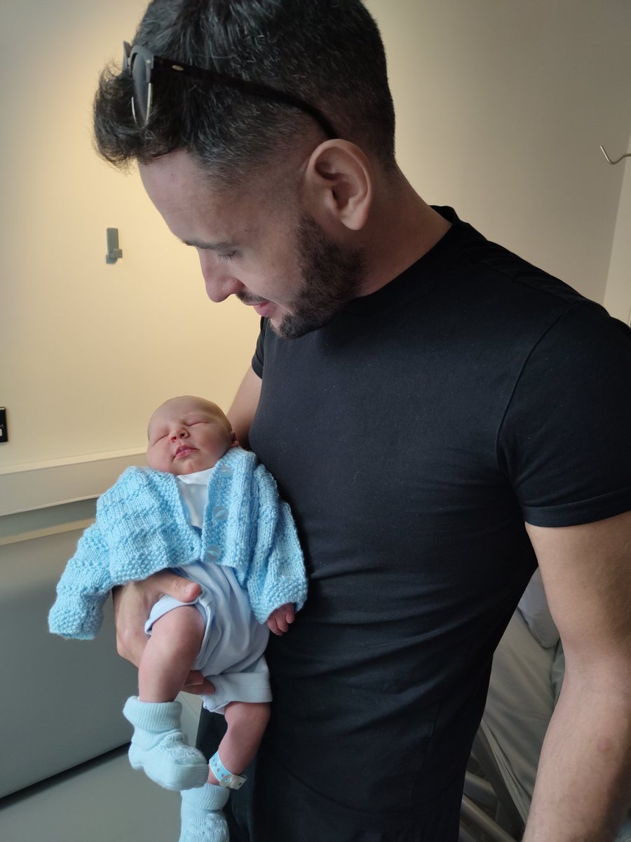 Dreams really do come true, happiest lad in the world to become a dad to my amazing son Theo. 🩵🤍🩵