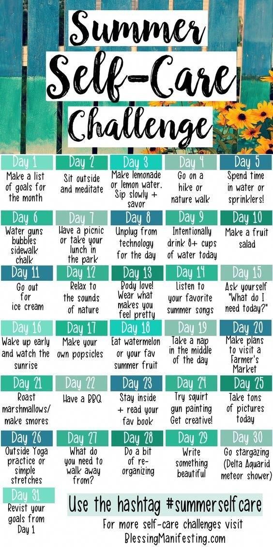Take the Summer Self-Care Challenge! 🍦🍨🍦🍨

📸 via Blessing Manifesting 
#sundaymorning #sel #teacherlife
