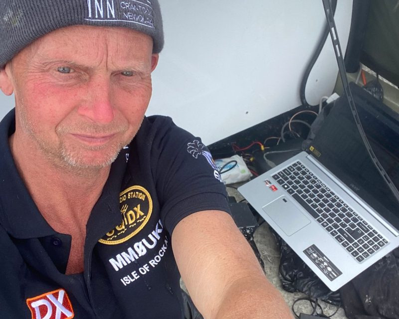 A return to Rockall is still on for Nobby, G0VJG.  Remember we told you on June 17th about a possible plan to return there?

Well, even after team leader Cam Cameron was airlifted to safety, some equipment is still remaining on the rock and needs to be collected.

Nobby reaffirms