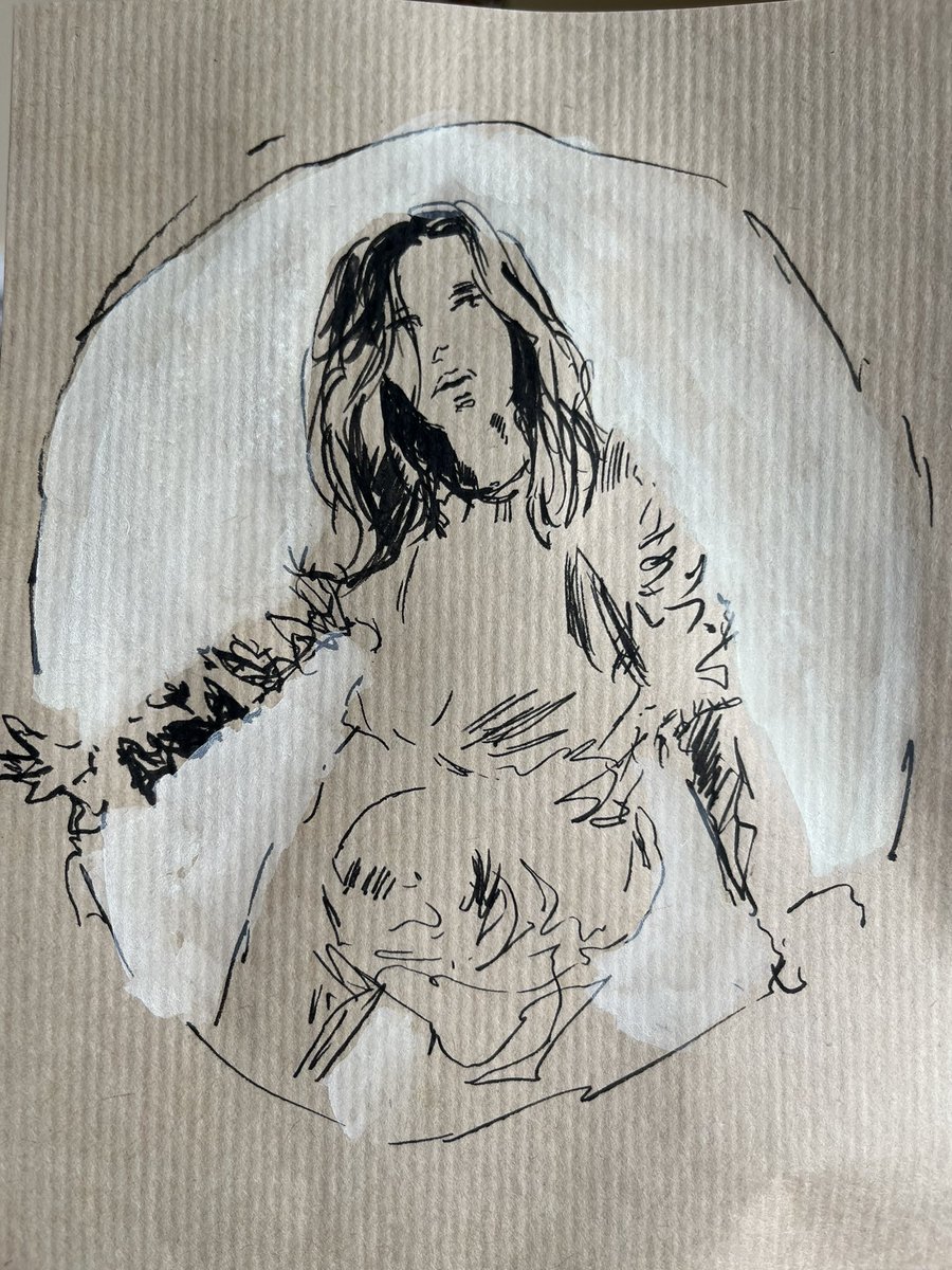 Tom_Wookiee's tweet photo. Couple of morning pen and watercolor sketches. Trying out different materials but mainly just trying to get my head into gear 🎨 ✍️ https://t.co/ySIkawle8H