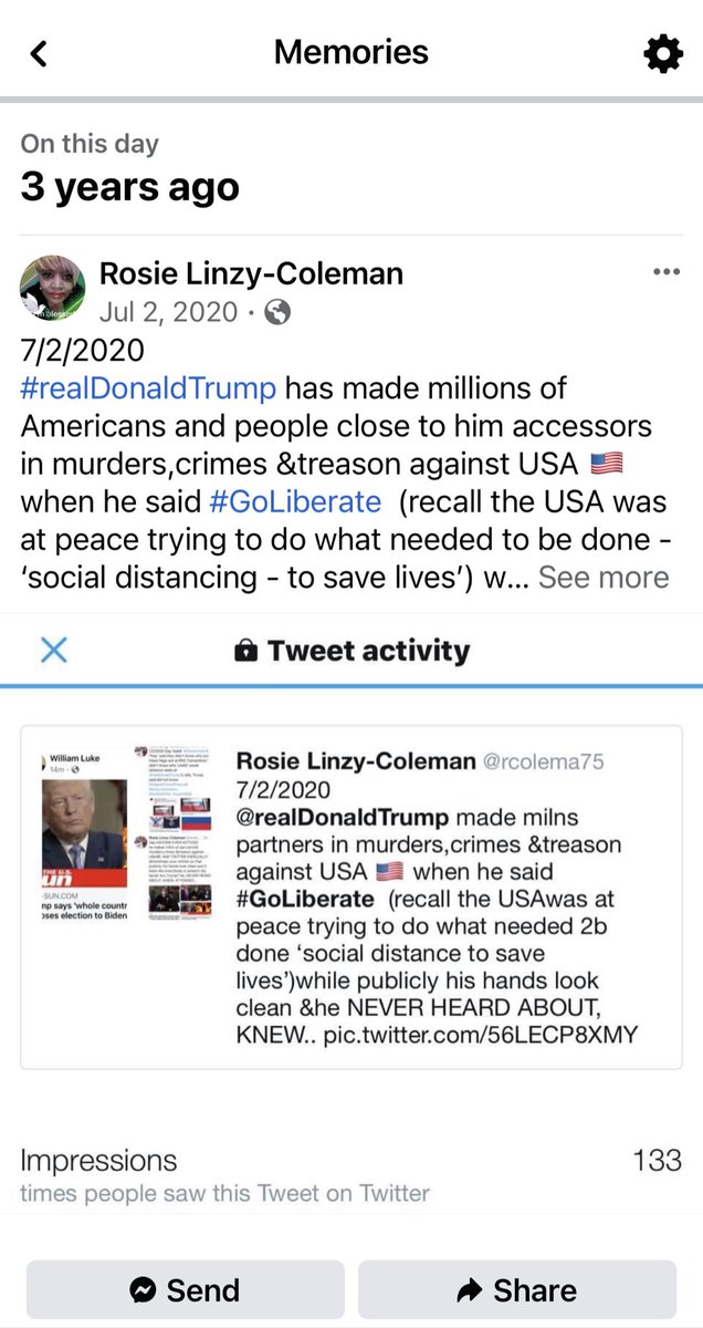 rcolema75's tweet image. 7/2/2023
When you see news you call it out! Do not be a follower!!

When you did not report it as being and ‘obvious fact’, I did! 

So listen: The absolute best thing you can do for the USA 🇺🇸 and world 🌎 is #LOCKTraitorTrumpUp asap! #TrumpISaPSYCHOPATHICmurderer, I believe!