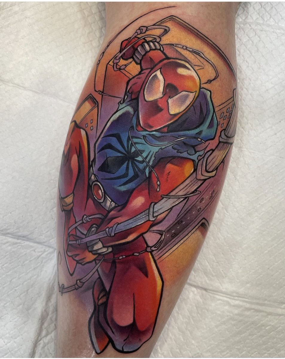 stefansalamone's tweet photo. Scarlet Spider for Jacob! Absolutely loved working on this piece!
•
#tattoo #tattooart #instatattoo #spiderman #spidermantattoo #scarletspider #scarletspidertattoo #marvel #marveltattoo #colourtattoo https://t.co/s7RrQEyRap